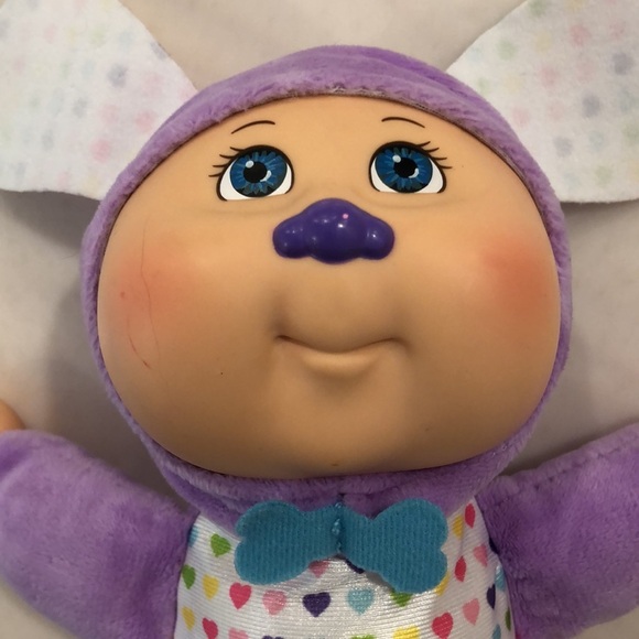 Cabbage Patch Kid kids cuties purple Sadie  puppy doll hearts plush - Picture 7 of 11